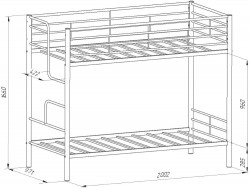 двухъярусная кровать Севилья-4 размера